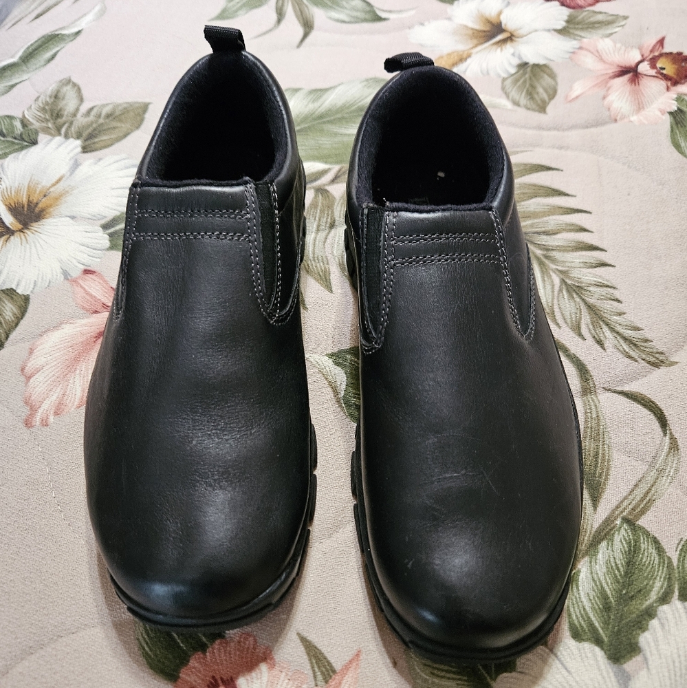 #550- Lands' End Women's Casual Leather Brown or Black Slip-On Shoes - Picture 7 of 11
